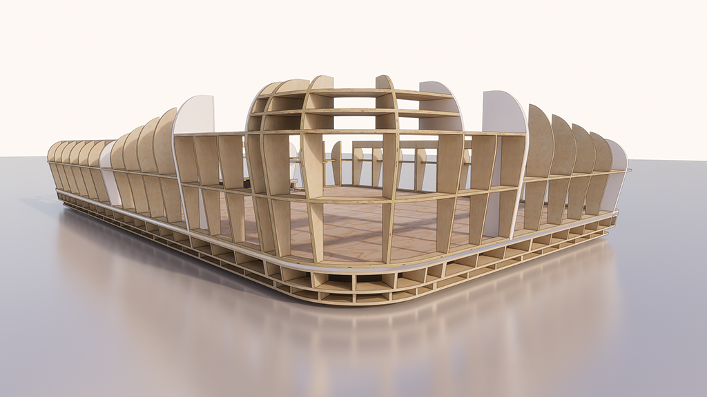 MODELING&VISUALIZATION | organic counterdesk